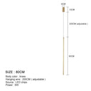Modern Black Aluminum Linear Pendant Light