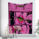 GobekUsa Abstract Woman Tarot Card Tapestry Wall Hanging for Boho Room Decor