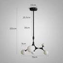 GobekUsa Iron Magic Molecular Pendant Lights for Living Room Dining Room Decor
