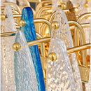GobekUsa Gold LED Glass Chandelier for Dinning Living Room Bedroom_main keyword: Pendant Lamps