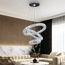 GobekUsa Crystal LED Chandelier Pendant Light for Modern Luxury Living Dining Room Décor