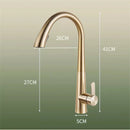 GobekUsa Brushed Gold Kitchen Sink Faucet with Pull Out Spring Spout