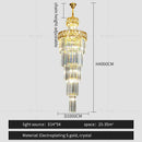 GobekUsa Light Luxury Crystal Chandelier for Elegant Living Spaces