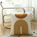 GobekUsa Geometric Tufted Embroidered Cotton Canvas Cushion Cover 45*45cm