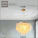 GobekUsa Gold Chrome Metal Shell Chandelier for Restaurant Living Room Hotel Hall