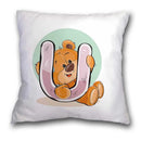 GobekUsa Cute Cartoon Bear Animal Pillow Case Cushion Cover for Sofa, Children Room Decor