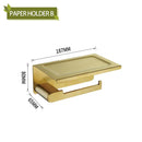 GobekUsa Bathroom Accessories Set: Towel Strip, Track, Holder, Rack, Hook, Dish, Toilet