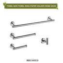 GobekUsa Brushed Gold Bathroom Accessories Set Hand Towel Bar Rack Toilet Paper Holder