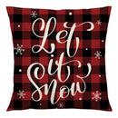 GobekUsa Christmas Linen Cushion Cover 45x45cm Sofa Home Party Decor