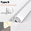 GobekUsa LED Aluminum Profile Recessed Waist Line Channel for Backlighting Corners