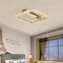 GobekUsa Crystal LED Ceiling Chandelier: Smart Dimmable Bedroom Lighting Fixture