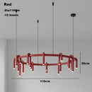 GobekUsa Circular Ring Pendant Lights - LED Chandelier for Home Living Room & Restaurant