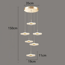GobekUsa Crystal Chandelier Stair Pendant Lamp Living Room Pendant Lights Interior Lighting