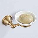 GobekUsa Bronze Bathroom Accessories Set: Towel Rack, Toilet Brush Holder, Soap Dish, Towel Shelf