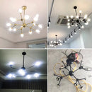GobekUsa Glass Ball Pendant Chandelier for Living Room Bedroom Dining Room