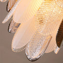 GobekUsa Elegant Glass Ceiling Chandelier: Bedroom Living Room Lighting Pendant Lamp