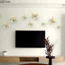 GobekUsa Gold/Silver Pigeon Wall Ornaments - Dove Statue for Living Room Aesthetics