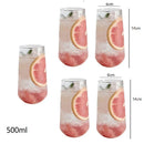 GobekUsa Glass Coffee Cup Set 500ml - Retro Transparent Tea Drink Mug - Drinkware Collection
