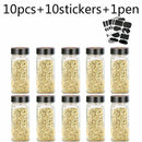 GobekUsa Glass Seasoning Jar Set Kitchen Spice Box Canister BBQ Bottle Jar