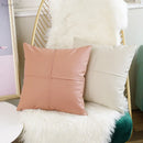 GobekUsa Ivory Leather Pillow Cover 45x45cm for Home Decoration