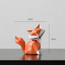 GobekUsa Fox Figurine Resin Art Sculpture for Modern Home Decor and Gifts