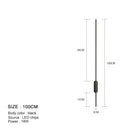 GobekUsa Black LED Wall Lights - Modern Straight Line for Bedroom, Living Room, Kitchen Décor