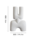 GobekUsa Geometric Ceramic Vase | Irregular Ornaments | Room Decoration Accessories