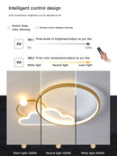 GobekUsa Kids LED Ceiling Light: Modern Nursery Chandelier for Bedroom, Smart Cartoon Lamp