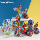 GobekUsa Balloon Dog Figurine: Resin Nordic Home Decor Sculpture & Statue