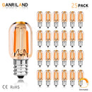 GobekUsa Dimmable Mini 1W Amber Glass E12 E14 LED Filament Lamp Bulb
