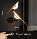 GobekUsa Golden Bird LED Wall Lamp Rotatable Wall Sconce