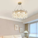 GobekUsa Crystal LED Ceiling Lamp for Modern Living Room with Warm Light and Eye Protection