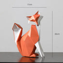 GobekUsa Fox Figurine Resin Art Sculpture for Modern Home Decor and Gifts