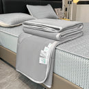 GobekUsa Cool Feeling Ice Silk Summer Quilt Set Queen - Comforter, Fitted Sheet, Pillowcase