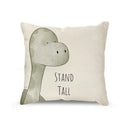 GobekUsa Cartoon Animal Linen Pillowcase | Home Decor Throw Pillow Covers for Sofa