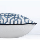 GobekUsa Indigo Blue & White Embroidered Pillow Covers - 50x50cm