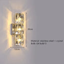 GobekUsa Contemporary Crystal Wall Sconce for Bedside, Bathroom, Corridor, Aisle, TV Background Lighting