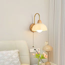 GobekUsa Glass Wood LED Wall Lights Decor for Bedroom Living Room Coffee Mirror Bedside Lamp