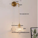 GobekUsa LED Wall Lights Bar Bedroom Study Clear Glass Bedside Lamp Modern Stair Light Fixtures