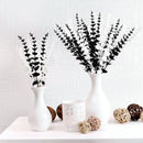 GobekUsa Golden Eucalyptus Leaves Stem x10 - Artificial Autumn Wedding DIY Decoration