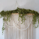 GobekUsa Bohemia Macrame Cotton Curtain Tapetsry Wall Hanging for Bedside, Door, Window