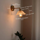 GobekUsa Japanese Style LED Glass Copper Wall Lamp Sconce for Restaurant, Bar, Bedroom, Bathroom