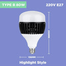 GobekUsa 100W E27 Super Bright LED Bulb for Home Kitchen Garage Lighting