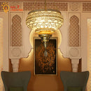 GobekUsa Gold Lustre Iron Art Pendant Lights LED E27, Exotic Design for Home, Restaurant, Bar