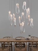 GobekUsa LED Pendant Chandelier for Living & Dining Room Luxury Lighting Fixture