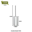 GobekUsa Gold Toilet Brush Set with Wall Mount Holder