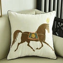GobekUsa Embroidered Horse Pillowcase | 45x45cm | Home Decor, Sofa, Living Room