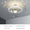 GobekUsa LED Chandelier for Boy's Room with Remote Control and Modern Design