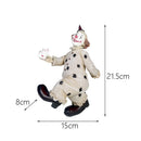 GobekUsa Circus Clown Joker Figurine: Cheerful Buffoon Doll for Home Office Decor
