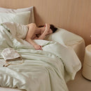 GobekUsa 60S Rayon Silk Bedding Set | Solid Color | Summer Cooling | Twin-King